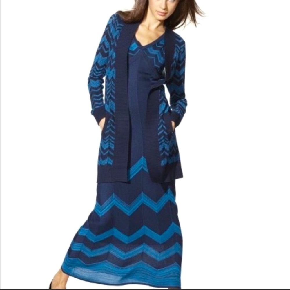 MISSONI FOR TARGET CHEVRON 
KNIT MAXI DRESS Sz S